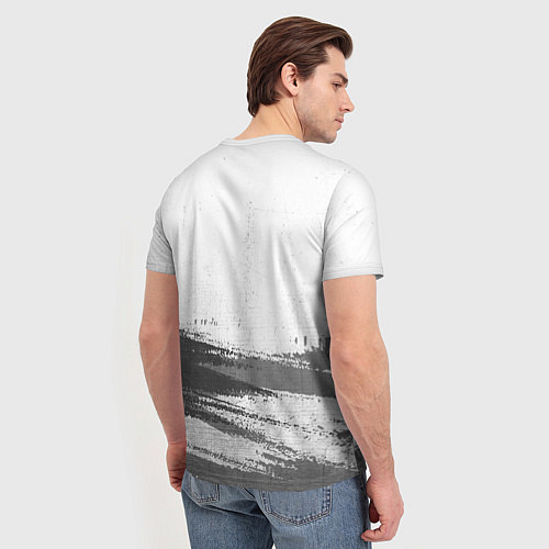 Мужская футболка Subaru - white gradient посередине / 3D-принт – фото 4