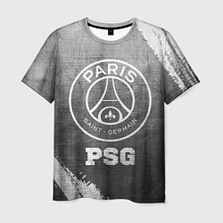 Мужская футболка PSG - grey gradient