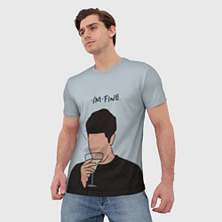 Футболка мужская Ross - im fine, цвет: 3D-принт — фото 2