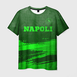 Мужская футболка Napoli - green gradient посередине