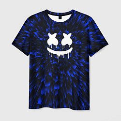 Футболка мужская Marshmello blue energy, цвет: 3D-принт