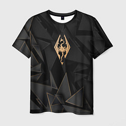Мужская футболка Skyrim golden poly