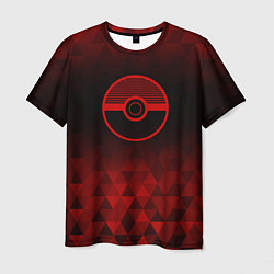 Мужская футболка Pokemon red poly