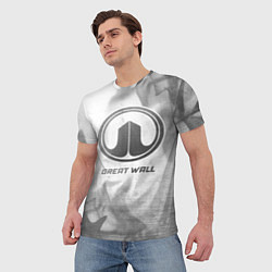 Футболка мужская Great Wall - white gradient, цвет: 3D-принт — фото 2