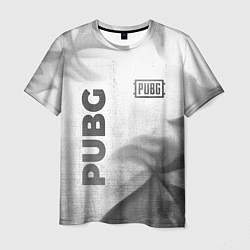 Футболка мужская PUBG - white gradient вертикально, цвет: 3D-принт