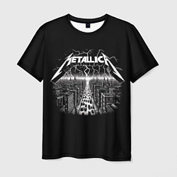 Мужская футболка Metallica - lightnings in metropolis