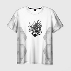 Мужская футболка Cyberpunk 2077 white poly