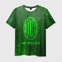 Футболка мужская AC Milan - green gradient, цвет: 3D-принт