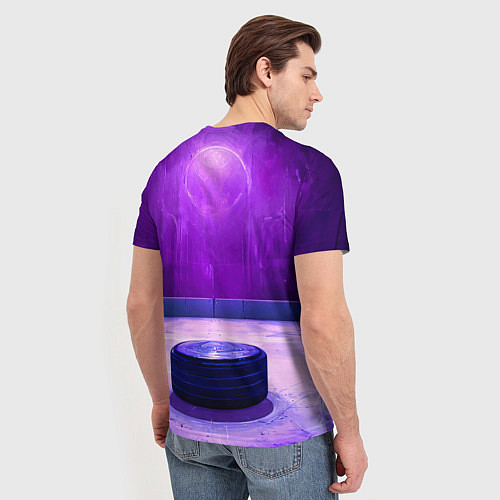 Мужская футболка Шайба в фиолетовом / 3D-принт – фото 4