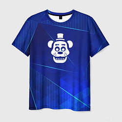 Мужская футболка FNAF blue poly