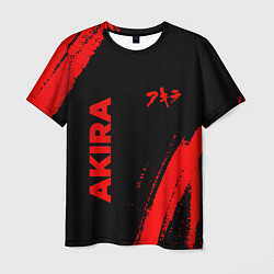 Футболка мужская Akira - red gradient вертикально, цвет: 3D-принт
