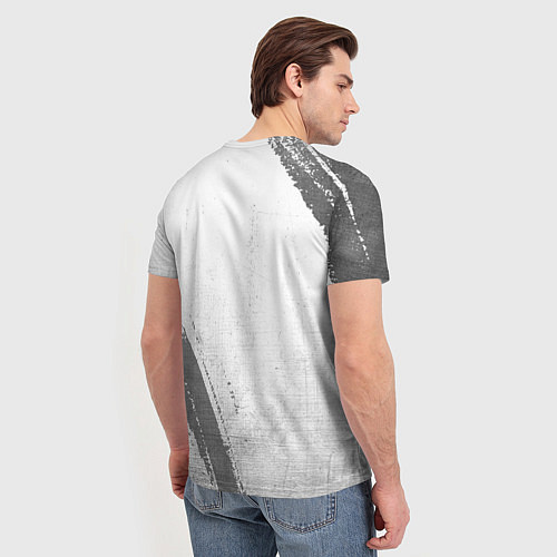 Мужская футболка Skillet - white gradient вертикально / 3D-принт – фото 4