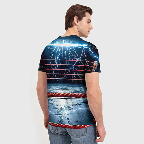Мужская футболка Ринг и молния / 3D-принт – фото 4