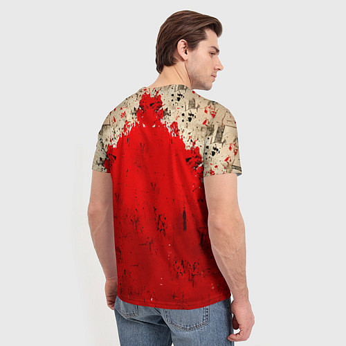 Мужская футболка Брюс Ли на красном / 3D-принт – фото 4