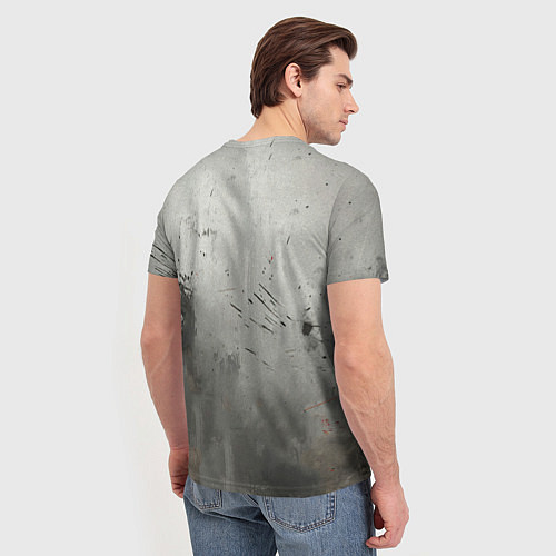 Мужская футболка Дастин Порье на сером / 3D-принт – фото 4