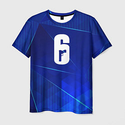 Мужская футболка Rainbow Six blue poly