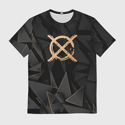 Футболка мужская CreepyPasta golden poly, цвет: 3D-принт