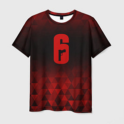 Мужская футболка Rainbow Six red poly