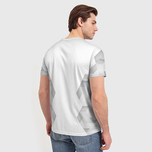 Мужская футболка Ajax white poly / 3D-принт – фото 4