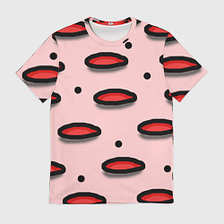 Футболка мужская Круги маркер - паттерн, цвет: 3D-принт