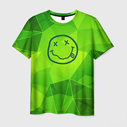 Мужская футболка Nirvana green poly