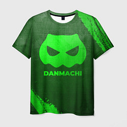 Мужская футболка DanMachi - green gradient