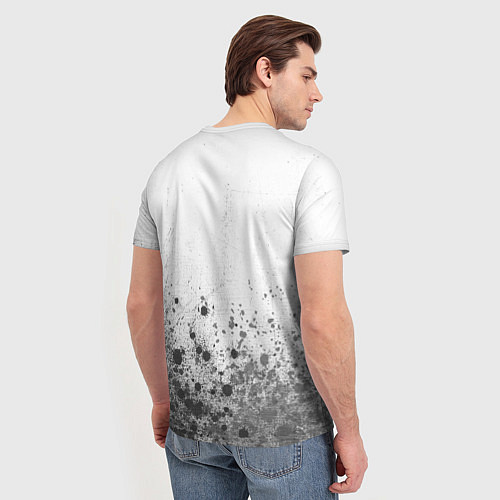 Мужская футболка Totoro - white gradient посередине / 3D-принт – фото 4