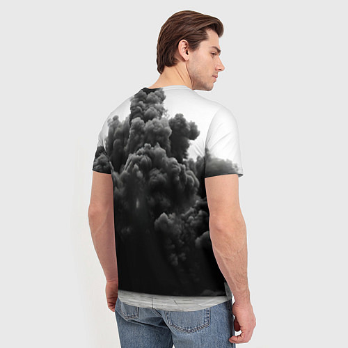 Мужская футболка Мухаммед Али в черном дыму / 3D-принт – фото 4