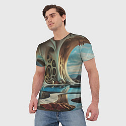 Футболка мужская Современная пещера, цвет: 3D-принт — фото 2