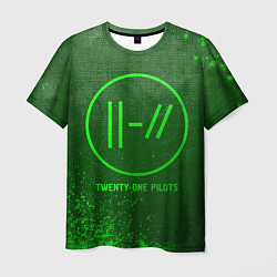 Мужская футболка Twenty One Pilots - green gradient