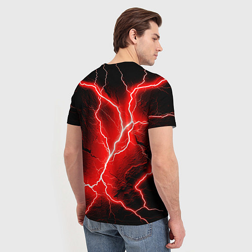Мужская футболка Lightning / 3D-принт – фото 4