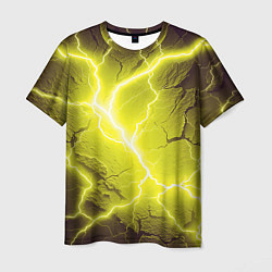 Футболка мужская Color yellow black, цвет: 3D-принт