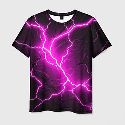 Мужская футболка The color is pink and black