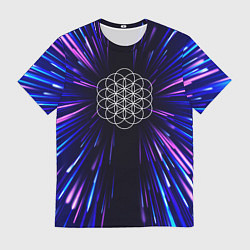 Мужская футболка Coldplay neon energy