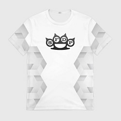 Футболка мужская Five Finger Death Punch white poly, цвет: 3D-принт