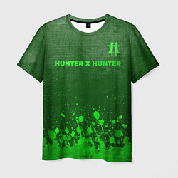 Мужская футболка Hunter x Hunter - green gradient посередине