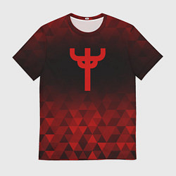 Футболка мужская Judas Priest red poly, цвет: 3D-принт