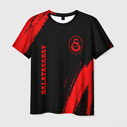 Мужская футболка Galatasaray - red gradient вертикально
