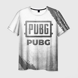 Мужская футболка PUBG - white gradient