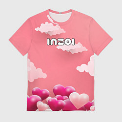 Футболка мужская Inzoi сердечки и облака, цвет: 3D-принт