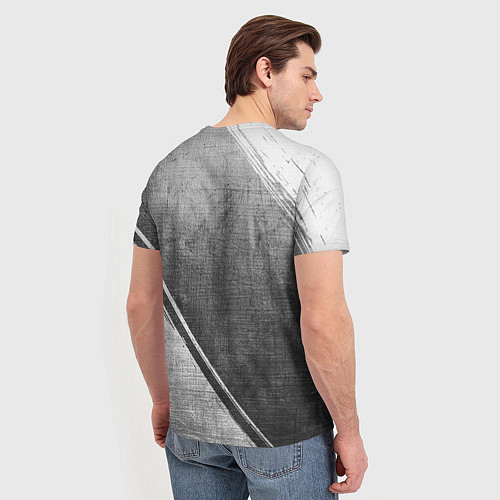 Мужская футболка Nirvana - grey gradient вертикально / 3D-принт – фото 4