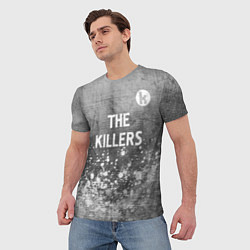 Футболка мужская The Killers - grey gradient посередине, цвет: 3D-принт — фото 2