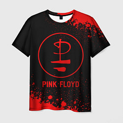 Мужская футболка Pink Floyd - red gradient