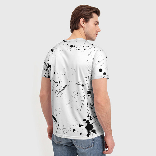 Мужская футболка Monster energy брызги красок / 3D-принт – фото 4