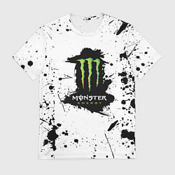 Мужская футболка Monster energy брызги красок