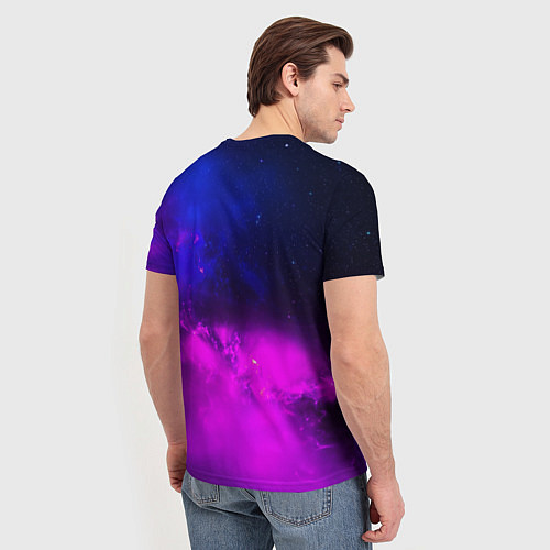 Мужская футболка Космонавт среди облаков / 3D-принт – фото 4