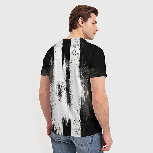 Мужская футболка Конный спорт на черном / 3D-принт – фото 4