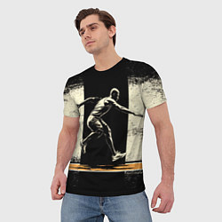 Футболка мужская Прыгун в длину, цвет: 3D-принт — фото 2