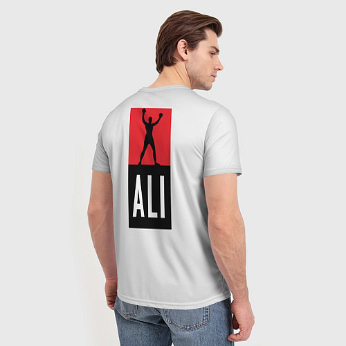 Мужская футболка Молодой Мухаммед Али / 3D-принт – фото 4