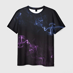 Футболка мужская Color black blue pink, цвет: 3D-принт